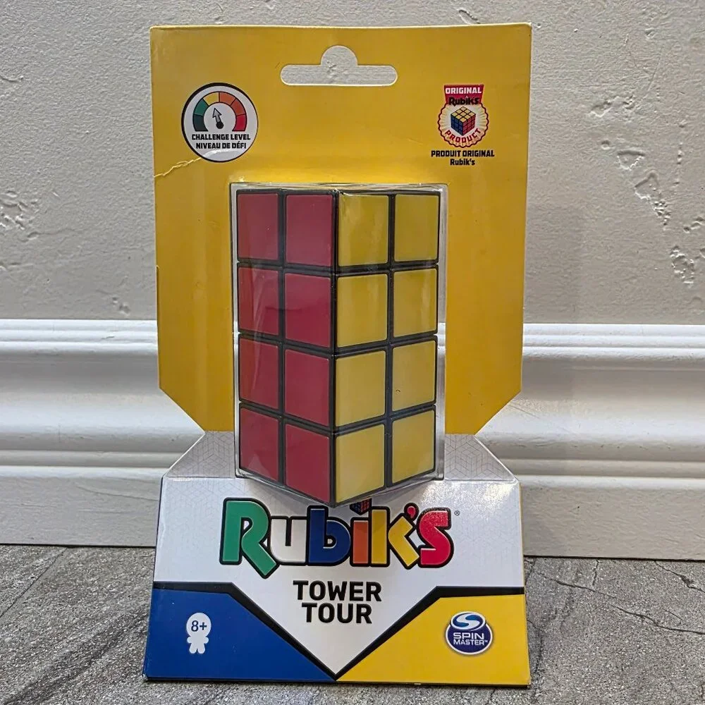 Rubik's Tower 2x2x4 Puzzle Cube Advanced Multi Colored Shape Shifting Game